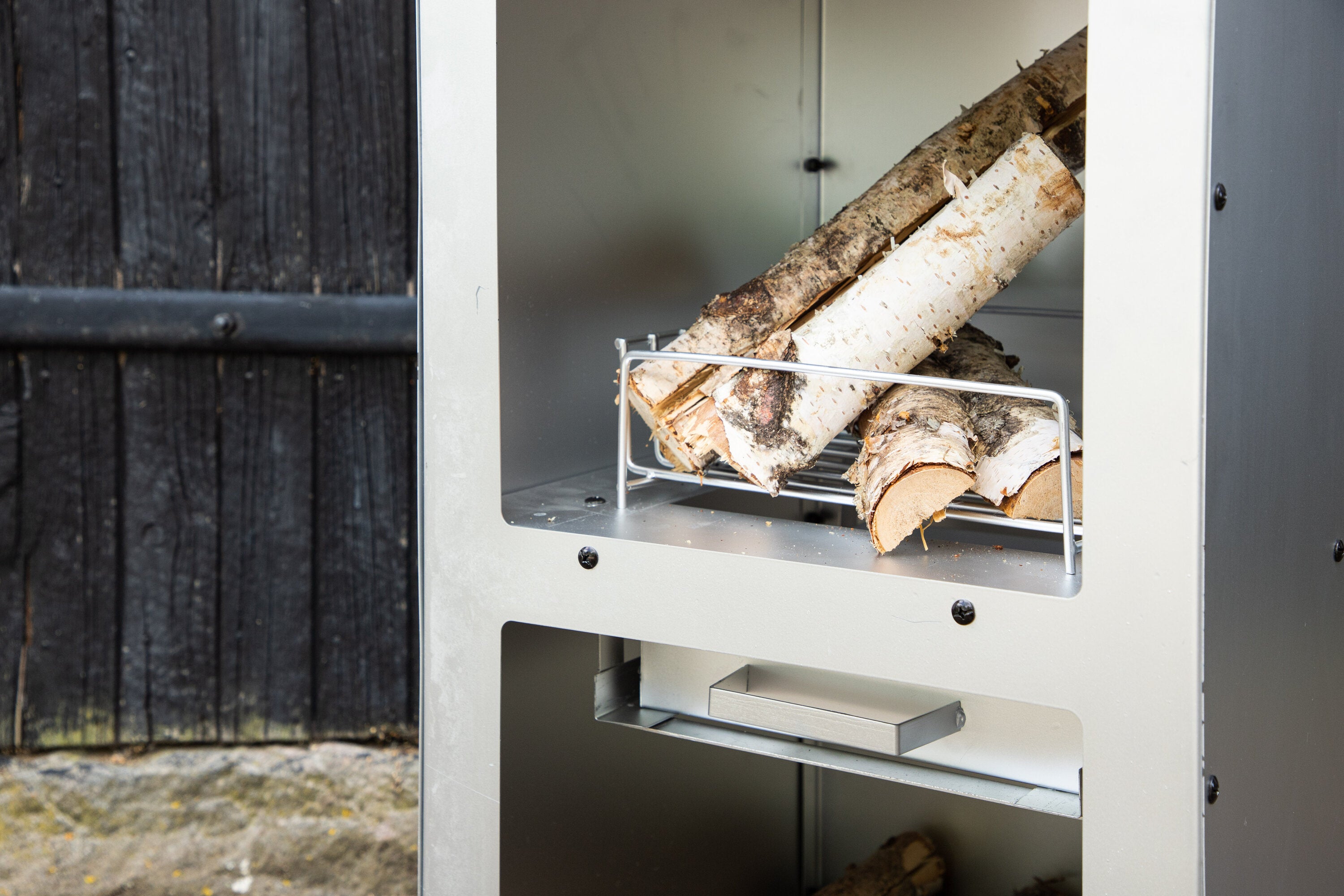 Terraskachel Lio - van zilverkleurig staal