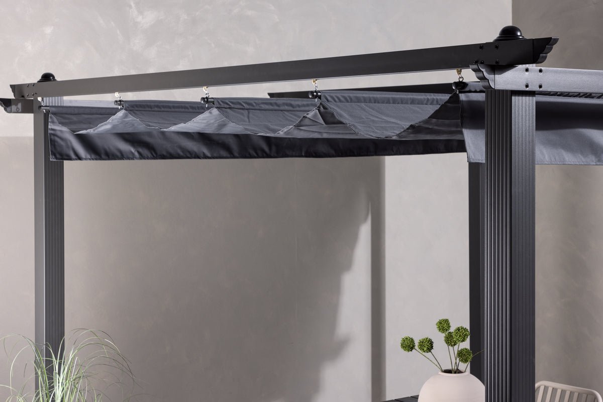 Pergola Sora - met grijs polyester dak