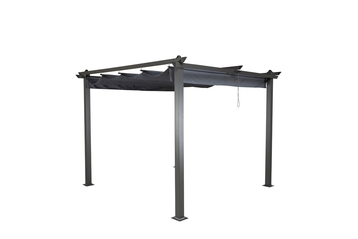 Pergola Sora - met grijs polyester dak