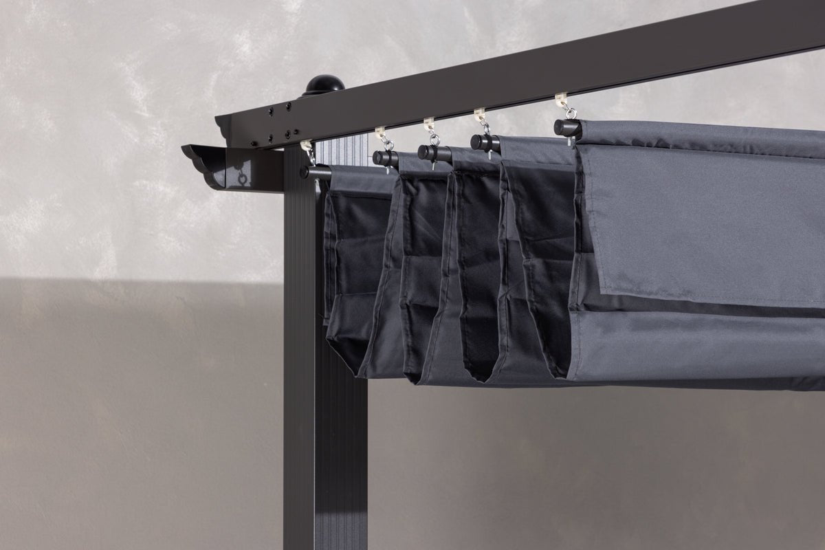 Pergola Sora - met grijs polyester dak