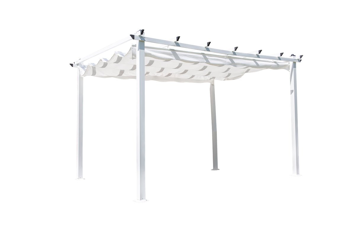 Pergola Solyx - met wit polyester dak