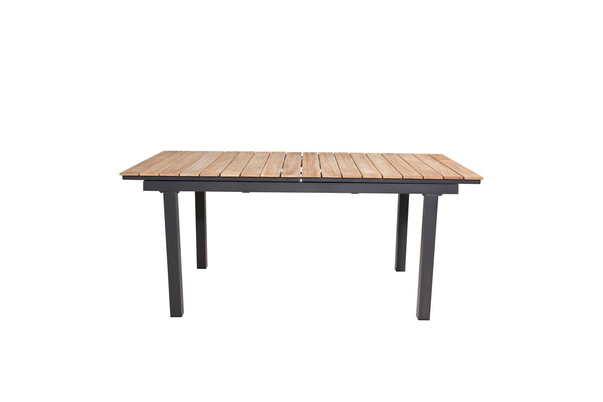 Gartentisch Caimana - een uitschuifbare eettafel met een elegante teak houten blad