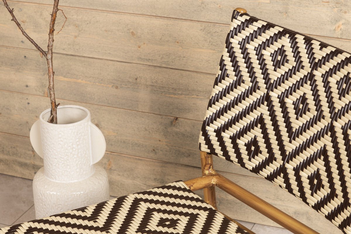 Tuinstoel Carla - van rattan in Beige en bruintinten