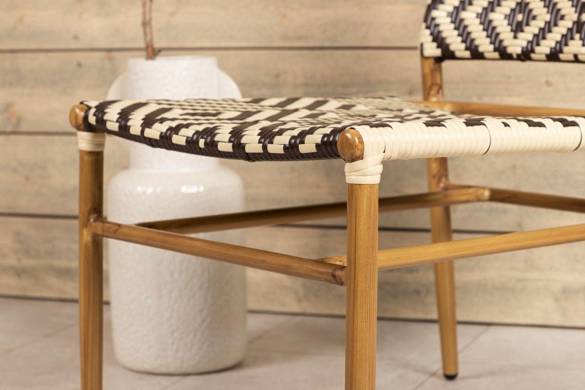 Tuinstoel Carla - van rattan in Beige en bruintinten