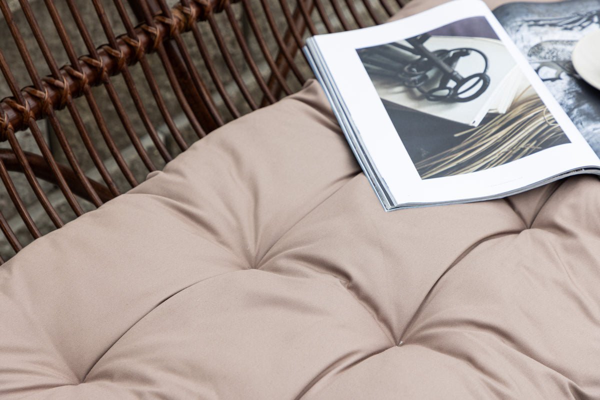 Tuinbank Tobias - Van rotan in de kleur Donkerwalnoot