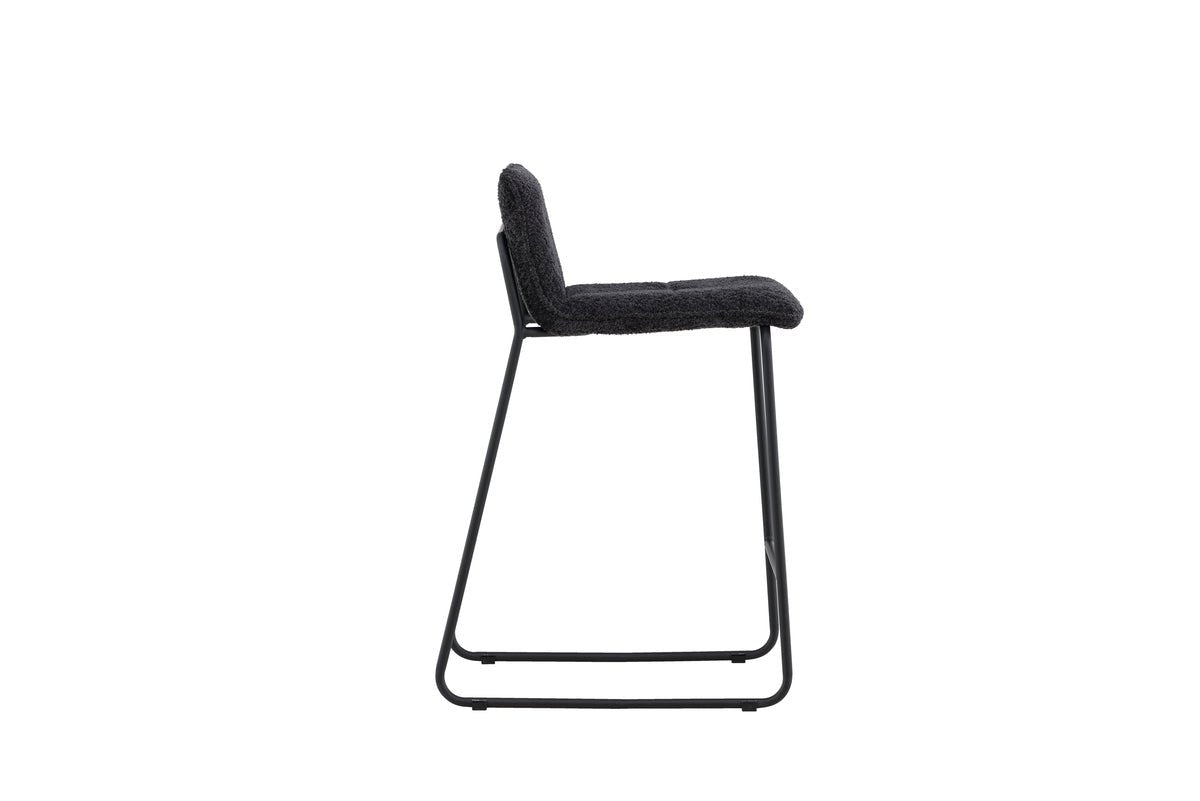 2-delige set - Barkruk Bombay met bouclé-zitting