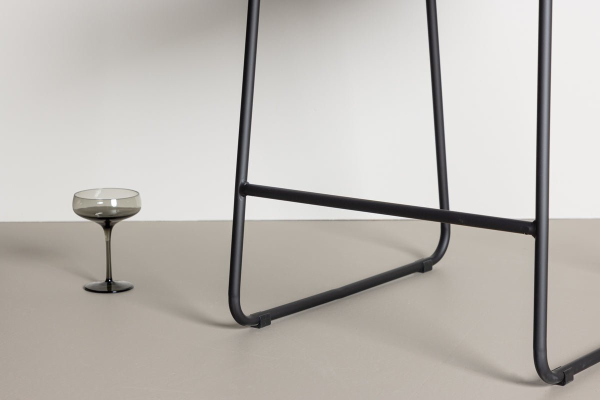 2-delige set - Barkruk Bombay met bouclé-zitting