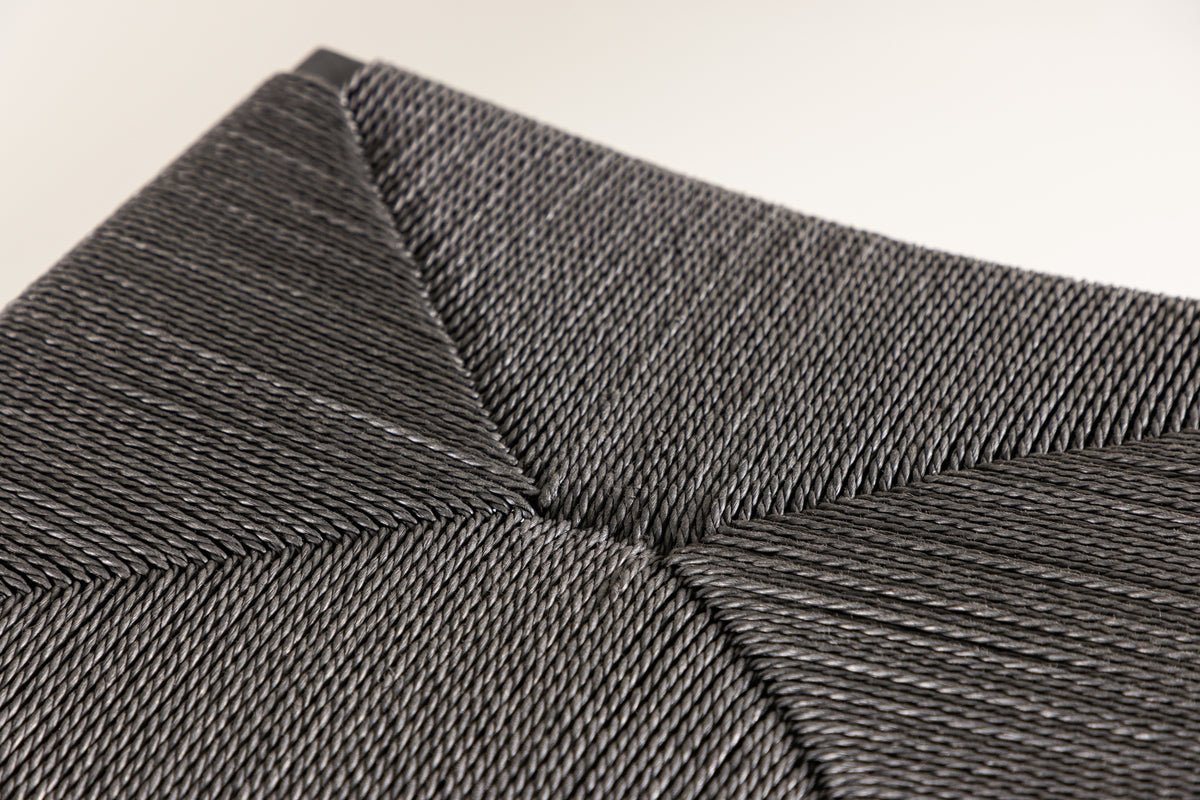 2-delige set - Barkruk Simon een combinatie van staal en touwweefsel