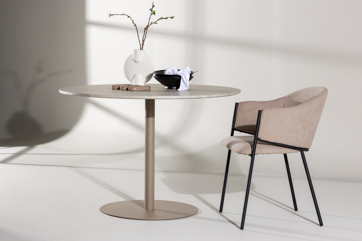 Eettafel Tullula - verenigt modern design met tijdloze elegantie met marmerlook