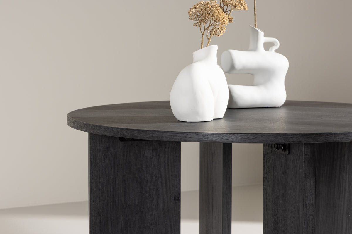 Salontafel Davinci - Ronde tafel met houtlook