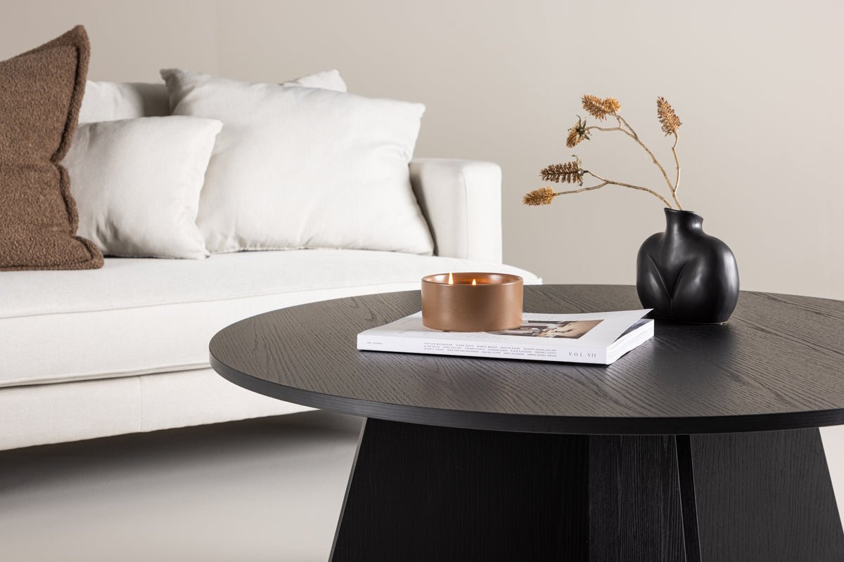 Salontafel Navaro Big - Ronde tafel in houtlook