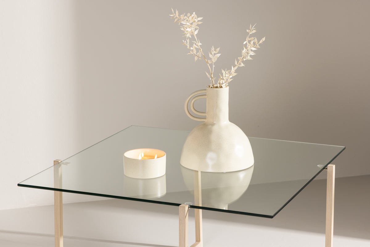 Salontafel Donna - met glazen tafelblad