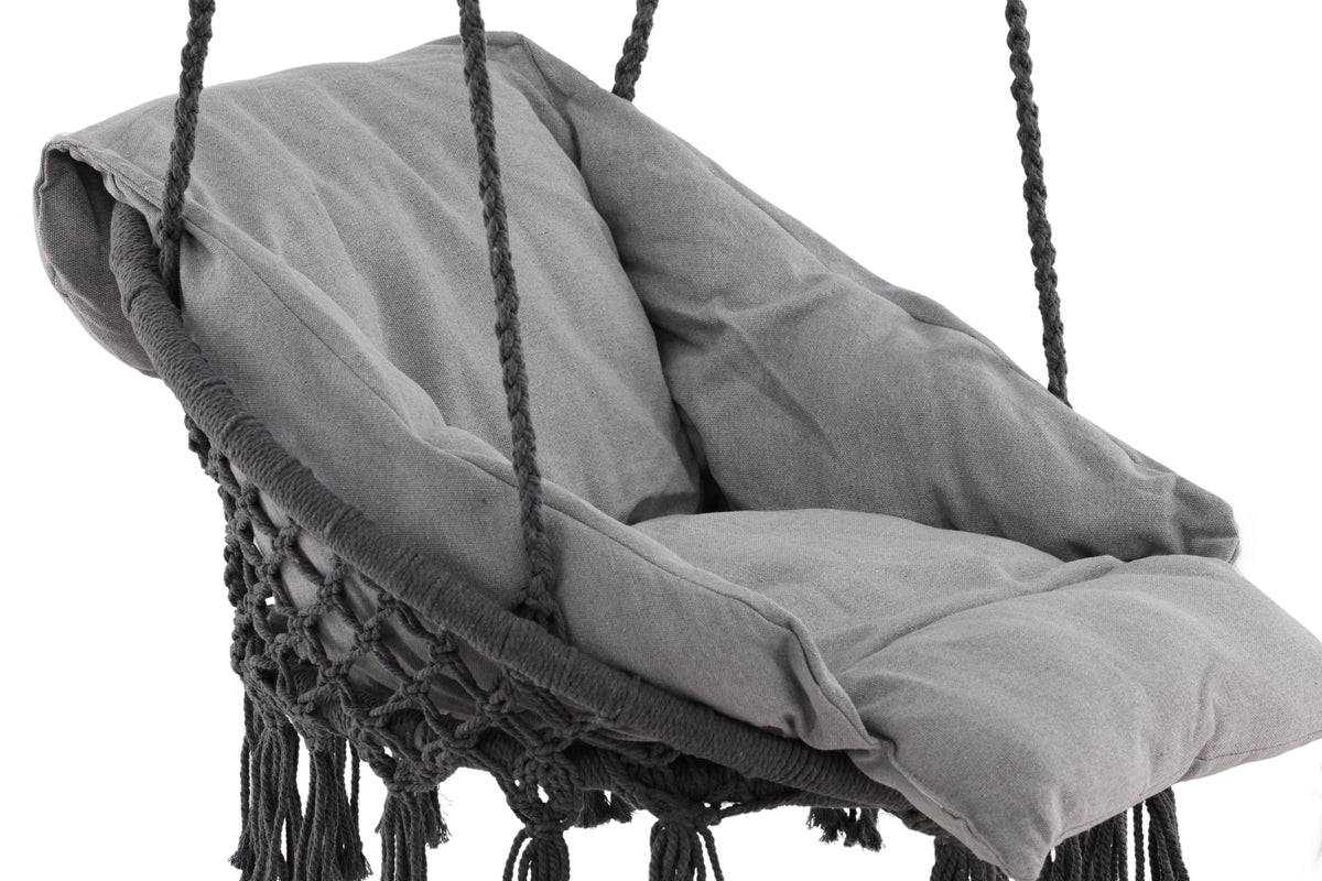 Tuin Hangstoel Vera - van polyester in wit of grijs