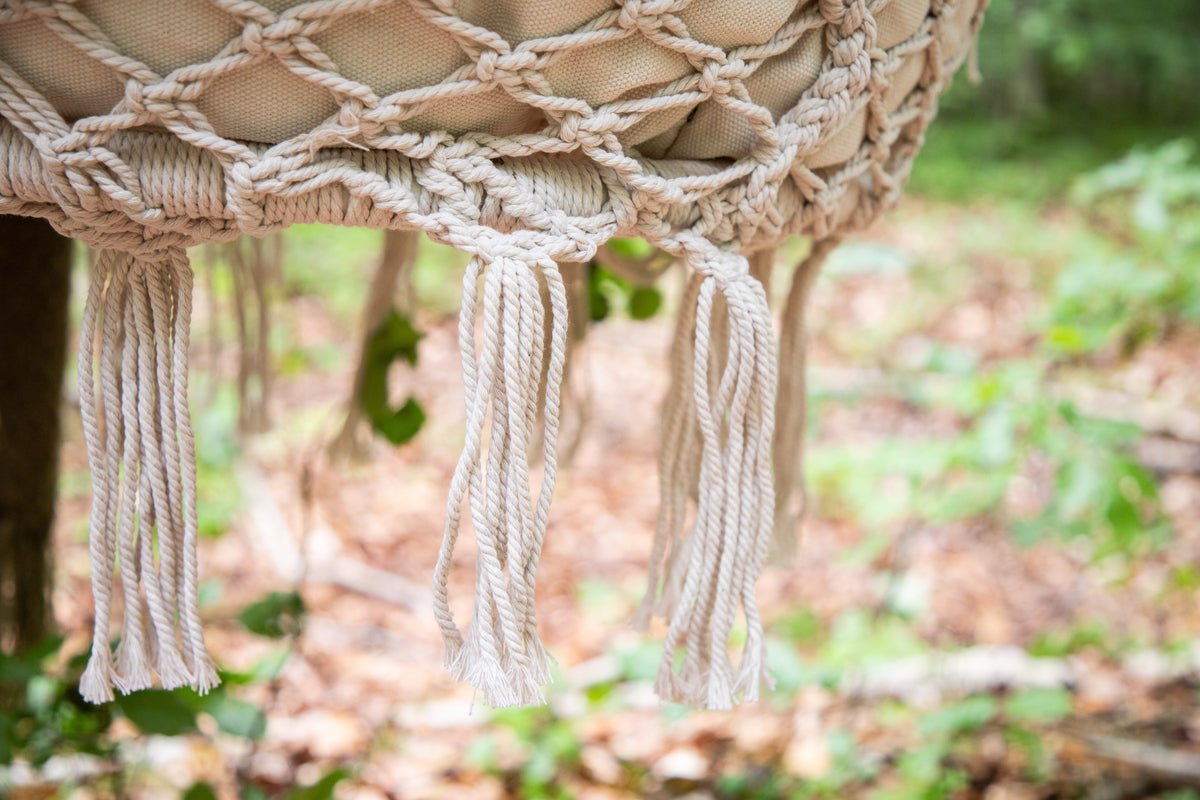 Tuin Hangstoel Vera - van polyester in wit of grijs