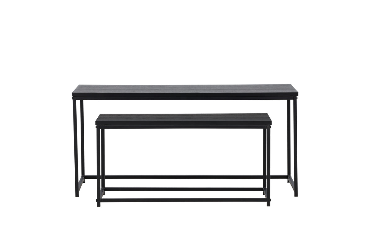 Salontafel Fernando - in houtlook met stalen frame