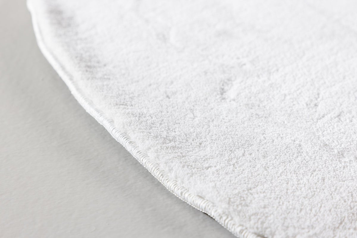 Vloerkleed Emina – rond van polyester & vliesstof