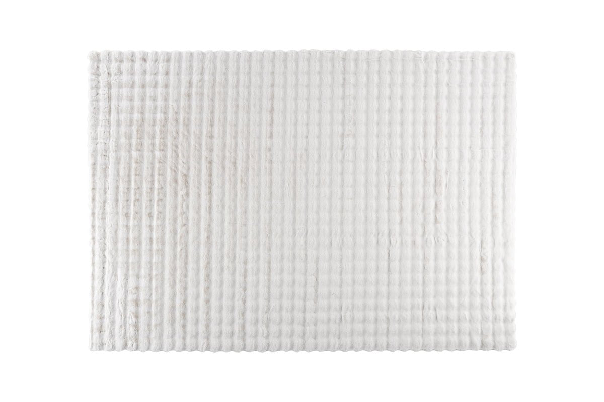 Vloerkleed Niva – in twee kleuren van polyester & veloursleer