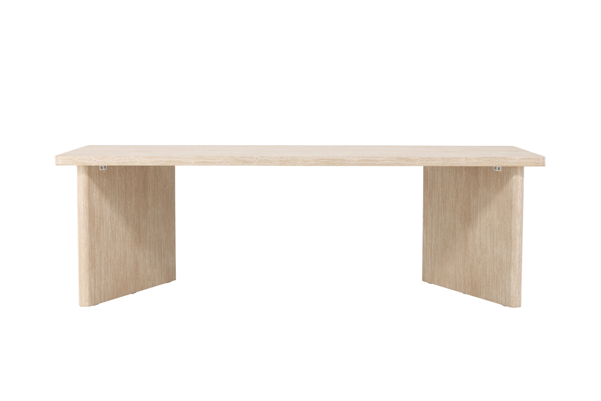 Eettafel Alenya - met duidelijke vormtaal en royale tafelblad