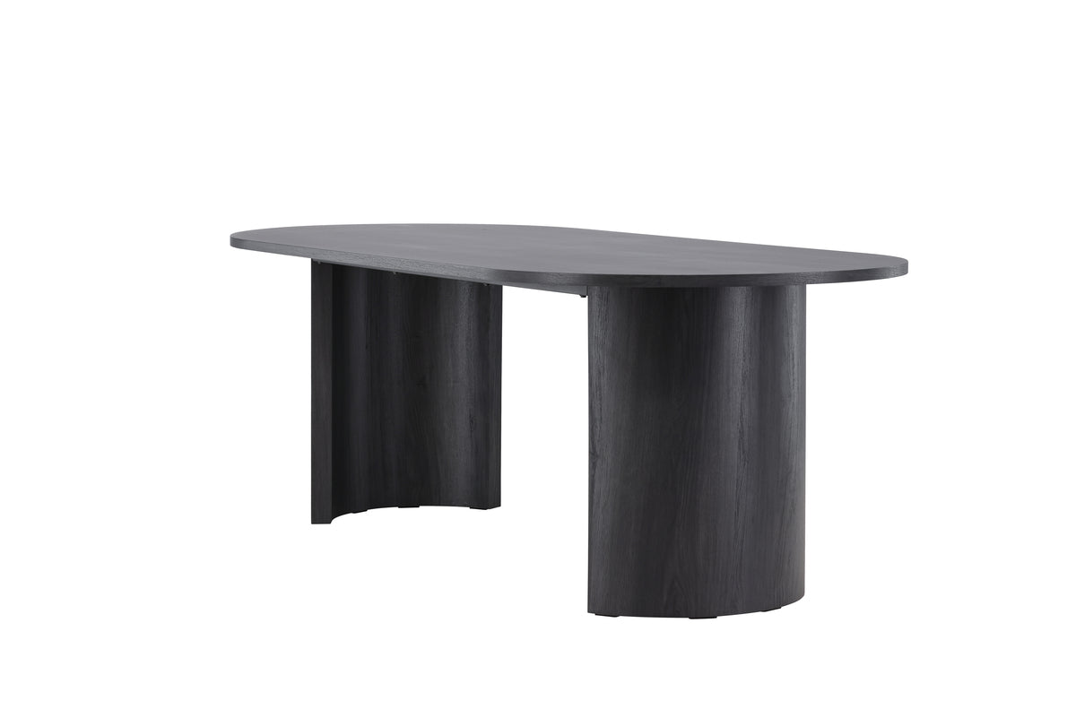 Eettafel Veyla - een ovale eettafel in elegant Zwart