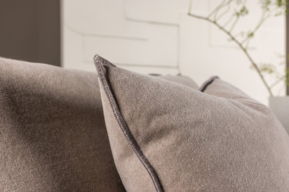 Designer Lounge Fauteuil Lanzia – Bruin met linnenlook