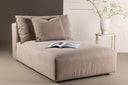 Designer Lounge Fauteuil Lanzia – Bruin met linnenlook