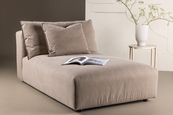 Designer Lounge Fauteuil Lanzia – Bruin met linnenlook