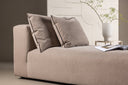 Designer Lounge Fauteuil Lanzia – Bruin met linnenlook