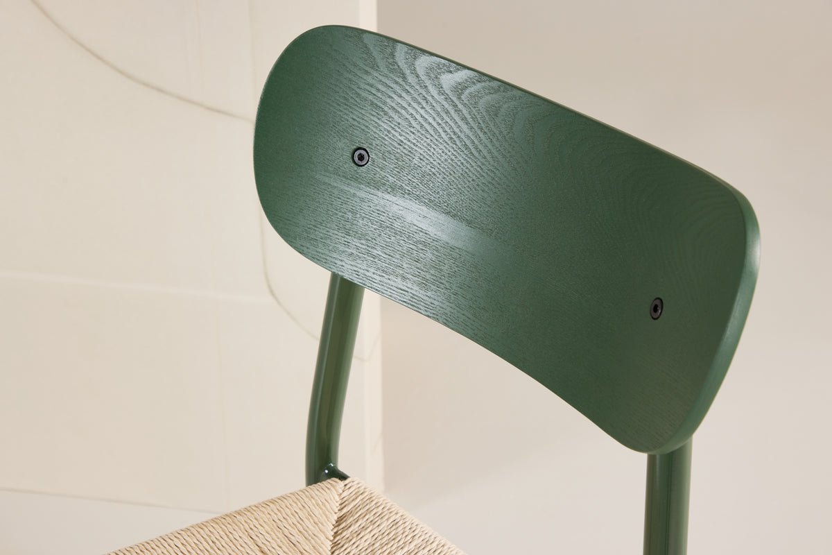 2-delige set - stoel Pam in keuze uit groen of bruin