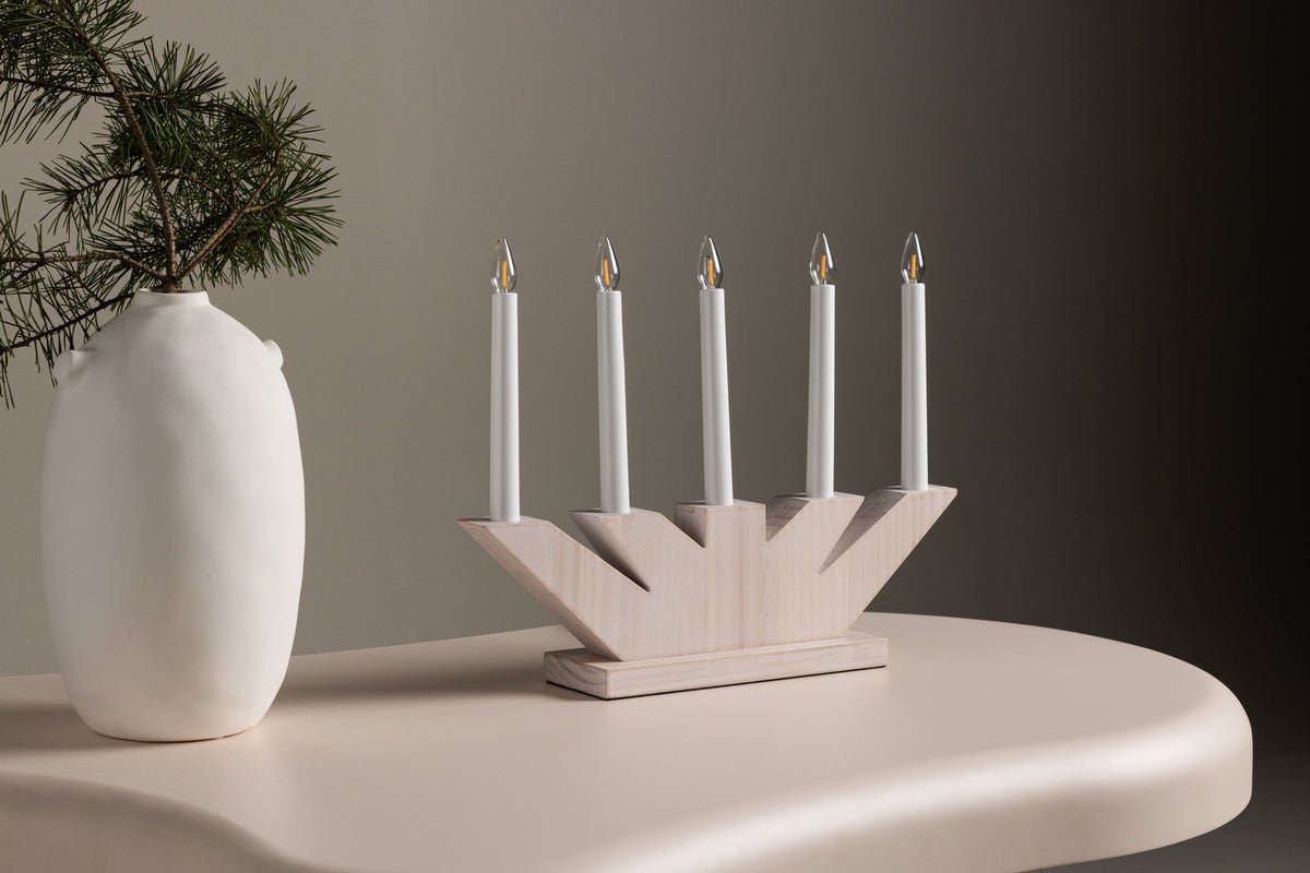 Kerstverlichting Alvra - sfeervolle adventskaarsenhouder