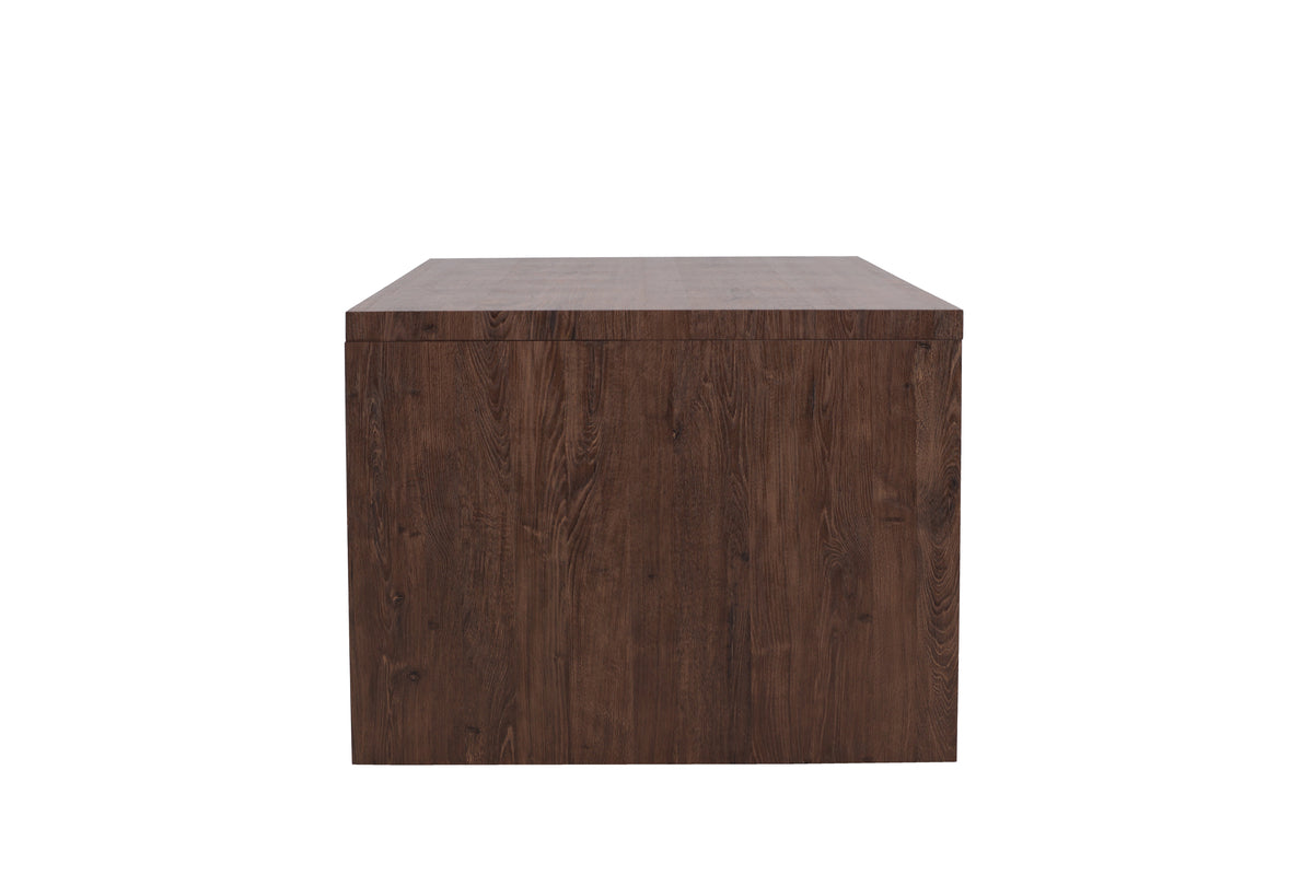 Eettafel Noosa - een rechthoekige eettafel in een zachte mocca-kleur