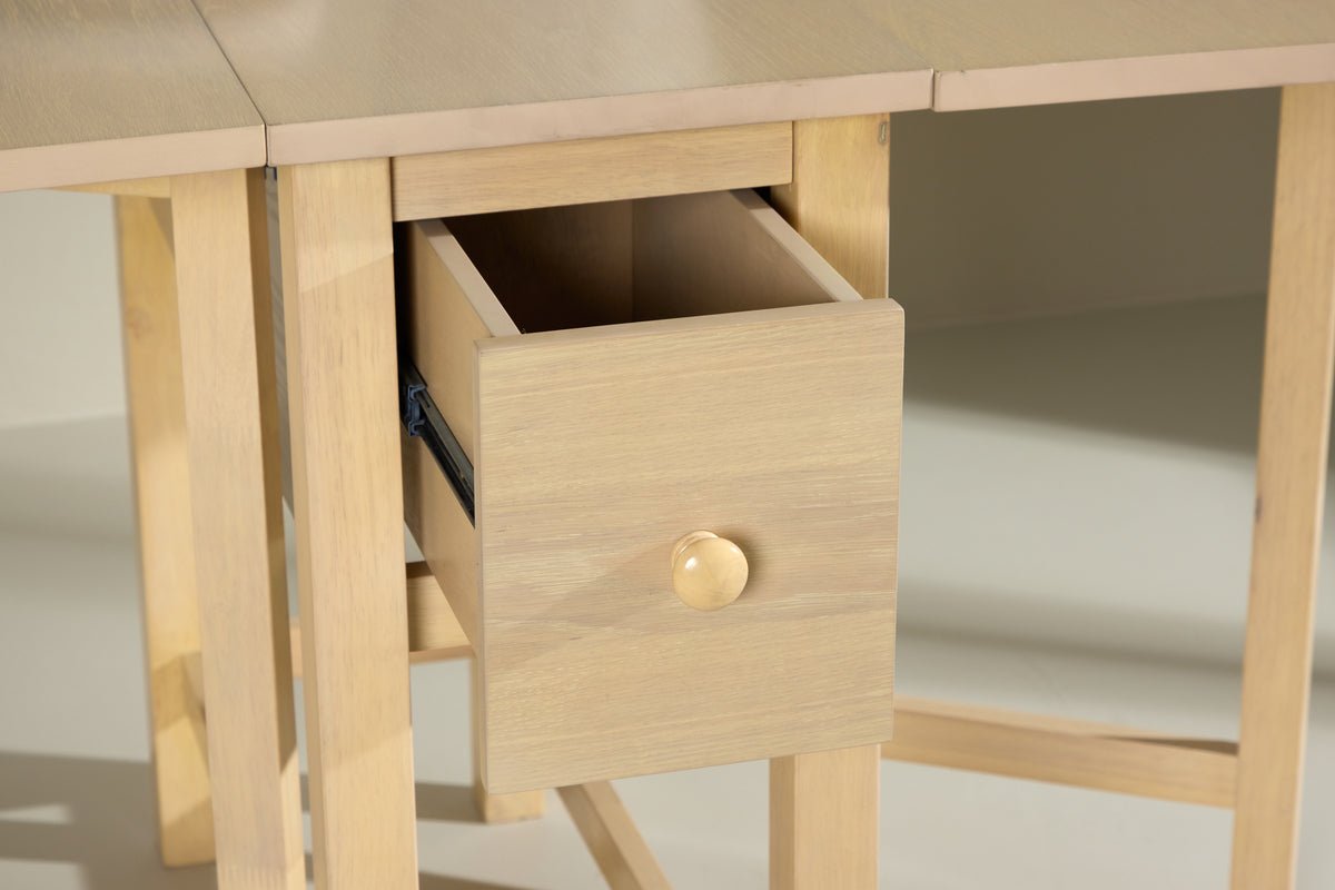 Eettafel Martha - rechthoekige uitschuifbare eettafel gebeitst