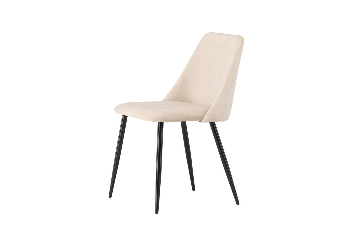 2-delige set - stoel Liora van zachte polyestersatijn