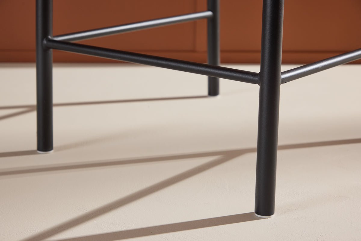 Barkruk Savannah - met een zitvlak van natuurlijk touwvlechtwerk