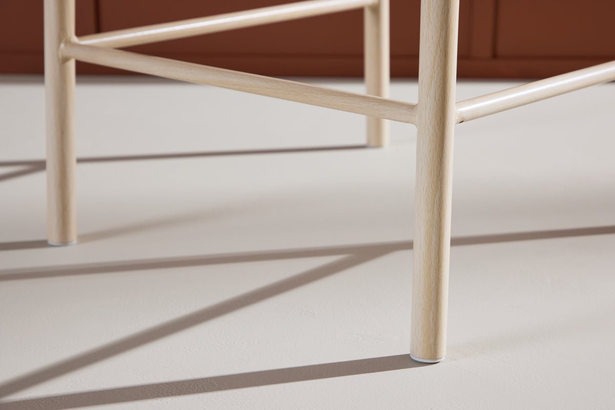 Barkruk Savannah - met een zitvlak van natuurlijk touwvlechtwerk