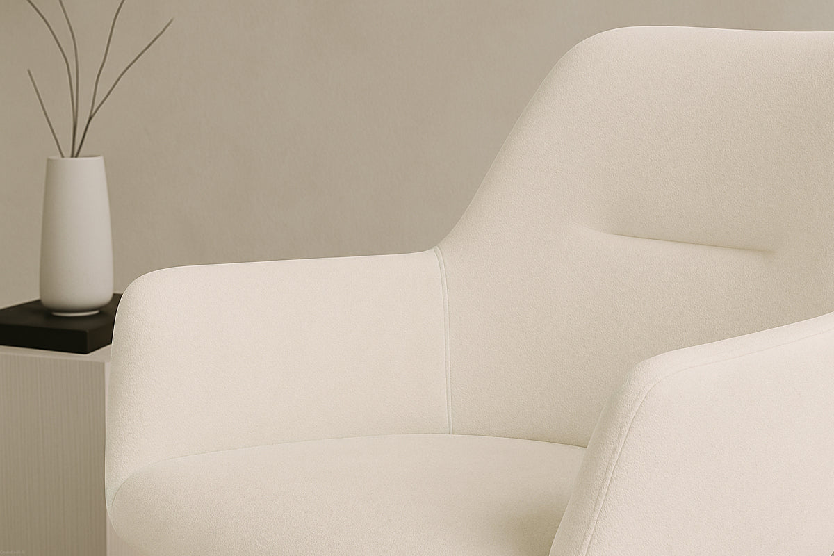 2-delige set - stoel Present met poten in diep mokkabruin