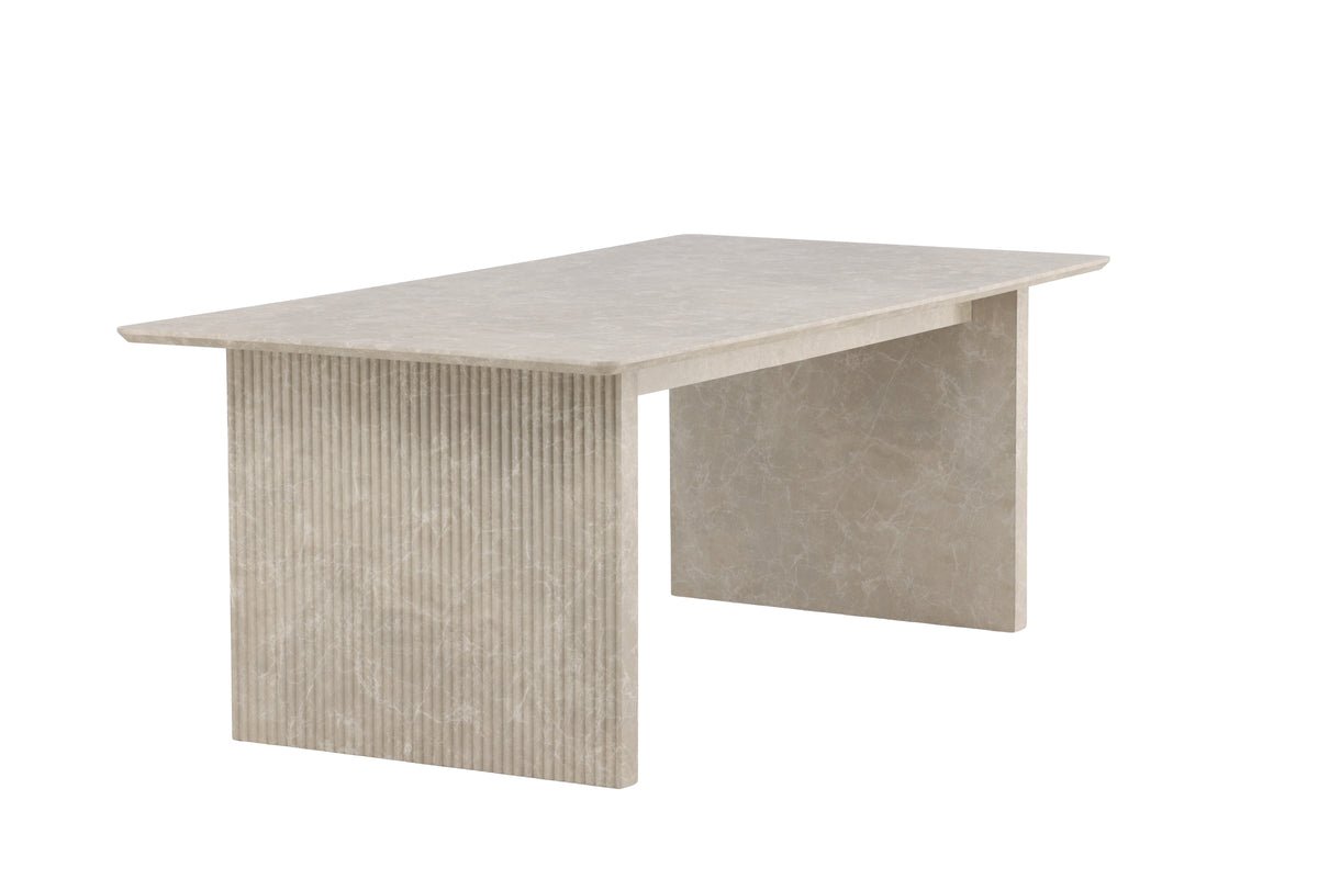 Eettafel Takahe - in beige marmerlook