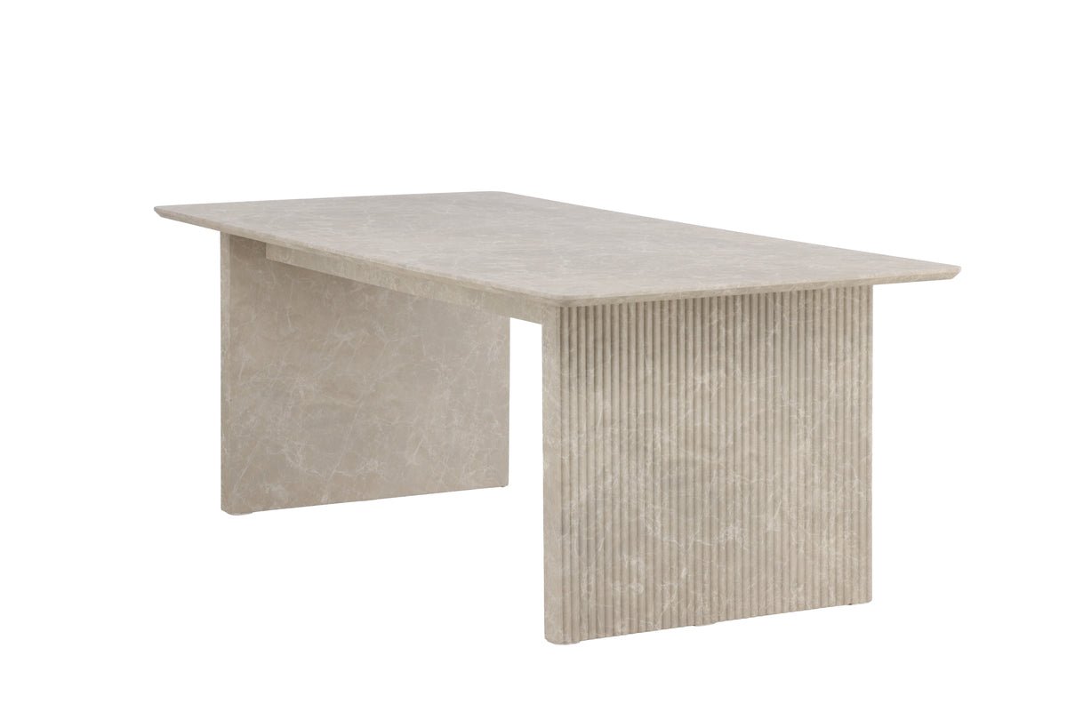 Eettafel Takahe - in beige marmerlook