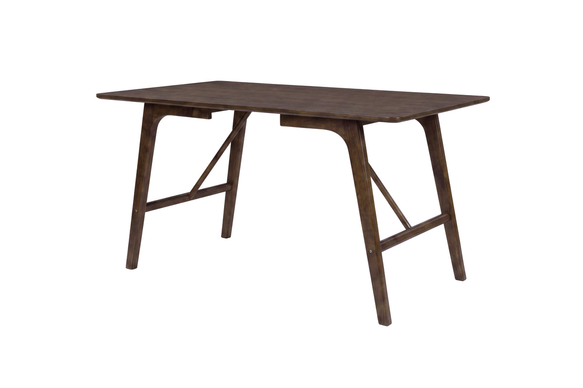 Eettafel Virelo - rechthoekig ontwerp in Donkerbruin
