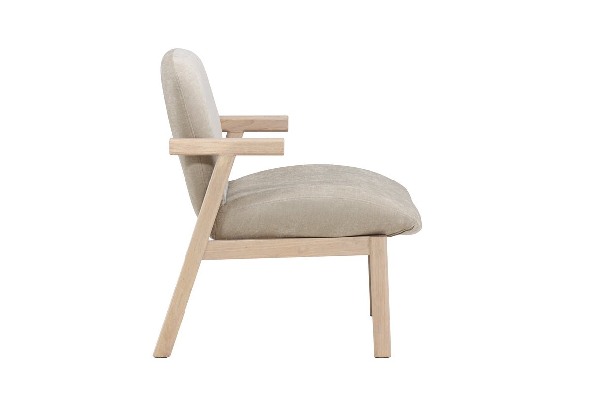 Fauteuil Railey - met frame van rubberwood