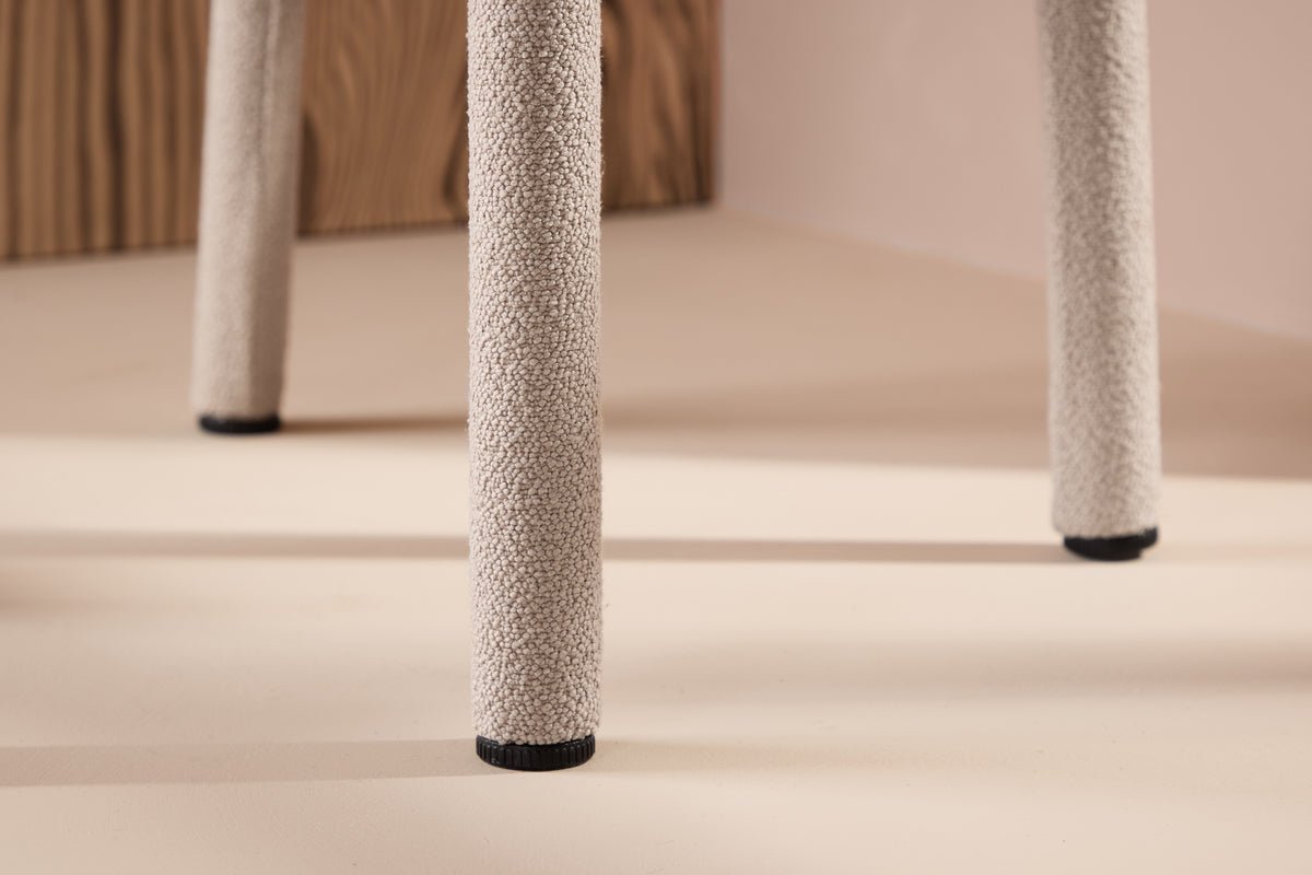 2-delige set - stoel Marie met bouclé bekleding