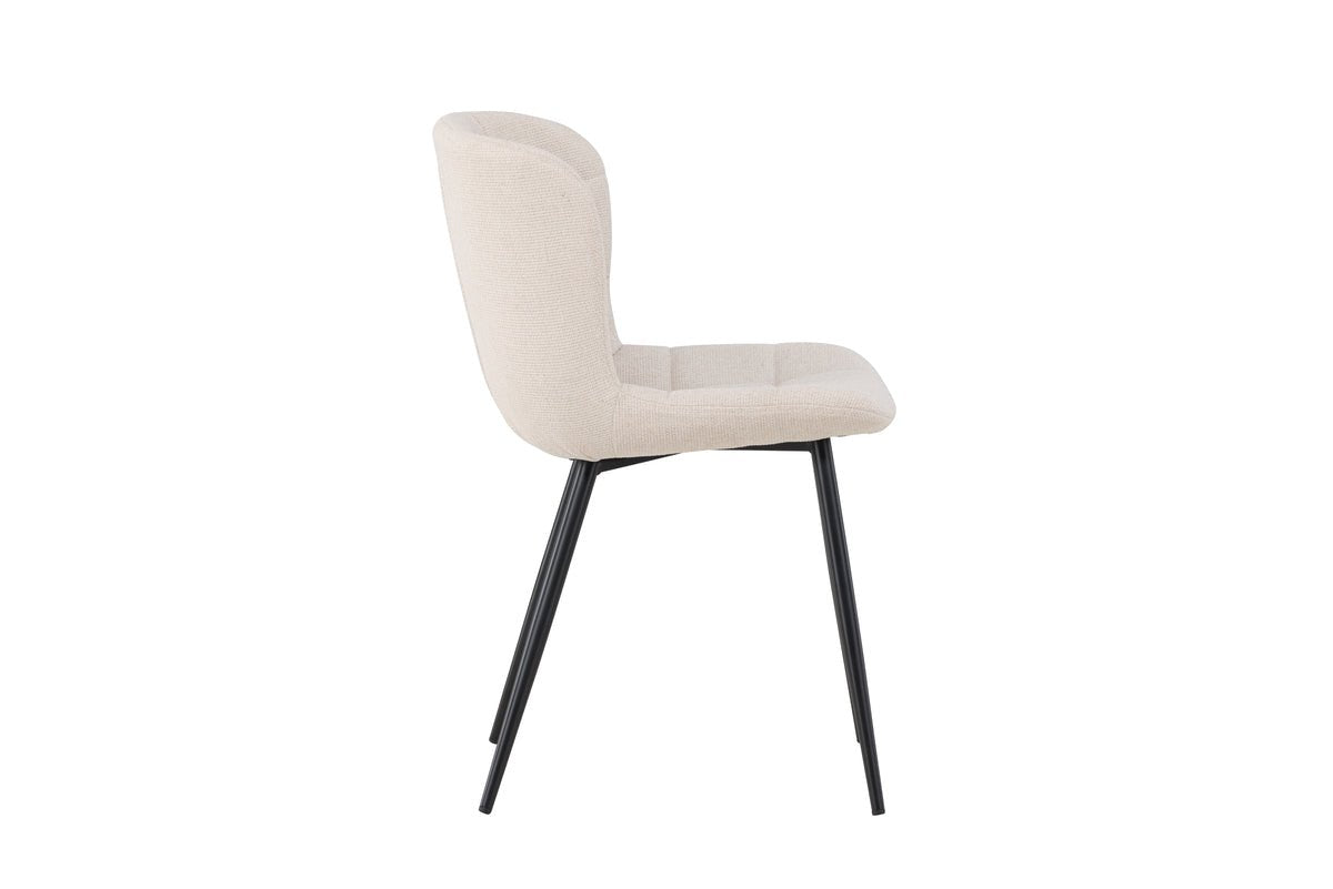 2-delige set - stoel Angelica elegante combinatie van Beige en Zwart