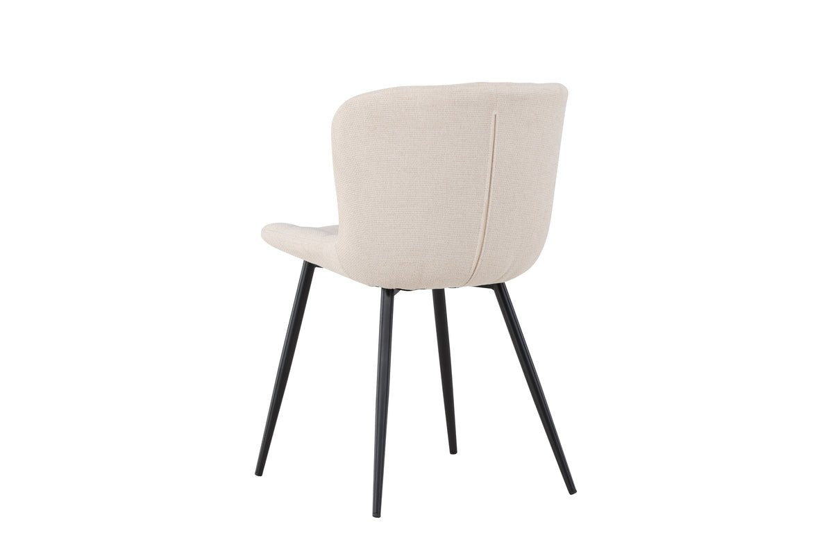 2-delige set - stoel Angelica elegante combinatie van Beige en Zwart