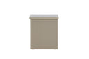 Bijzettafel Alvero – in beige ribbeloptiek