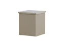 Bijzettafel Alvero – in beige ribbeloptiek