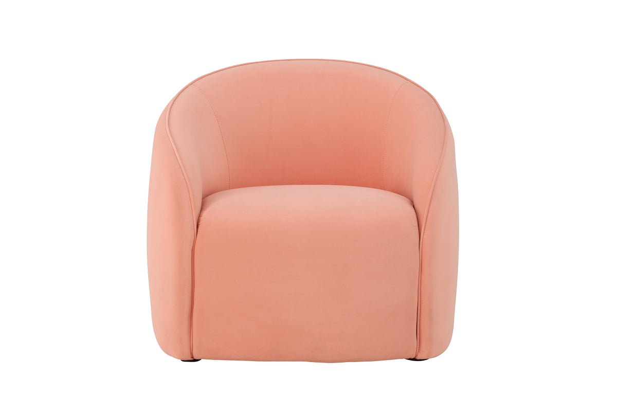Fauteuil Noris - Zachte perzikkleur in minimalistisch design