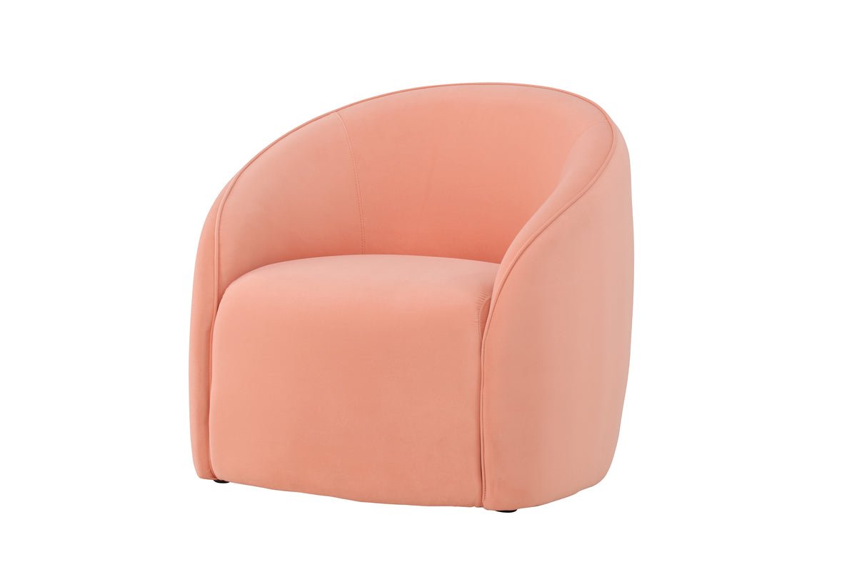 Fauteuil Noris - Zachte perzikkleur in minimalistisch design