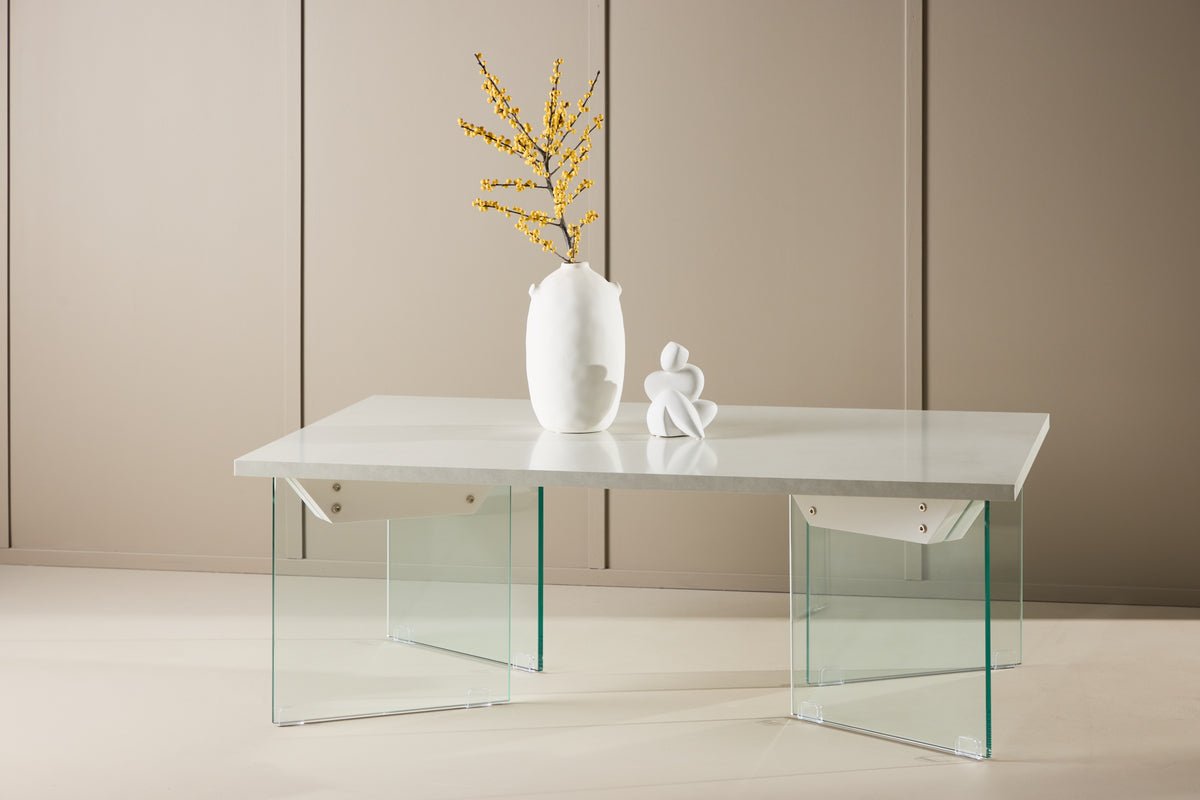 Salontafel Valerio - elegant met glazen poten