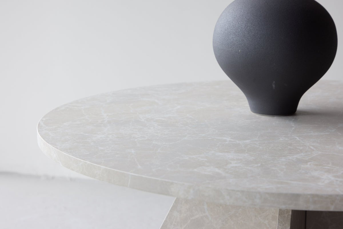 Salontafel Navaro - Ronde tafel in zacht Beige