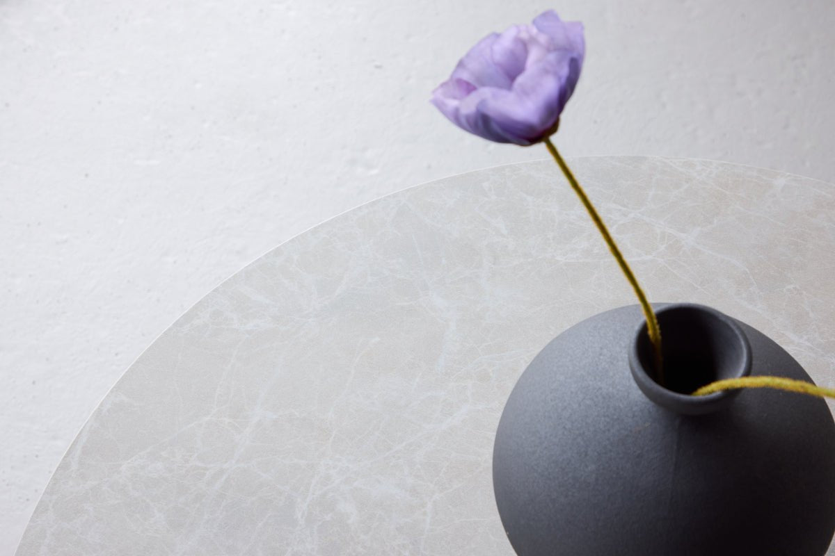 Salontafel Navaro - Ronde tafel in zacht Beige