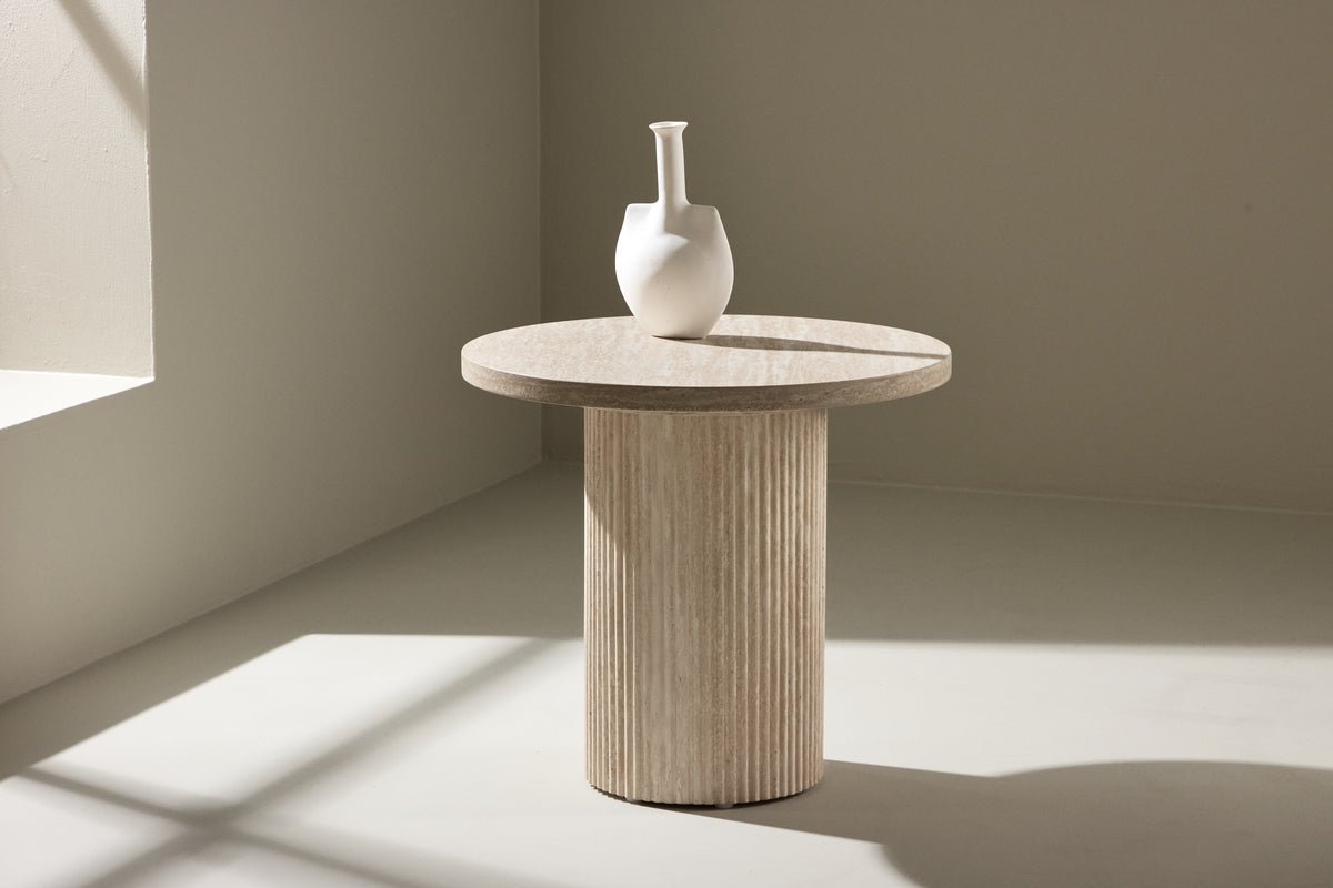 Salontafel/Bijzettafel Tino - met geribbelde voet